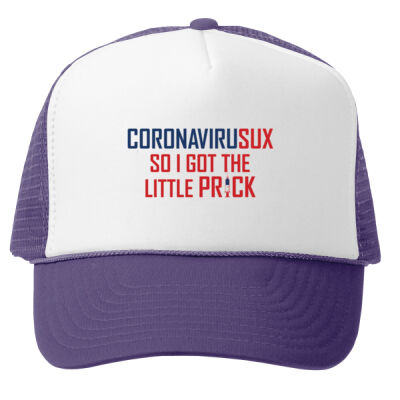 Cap Mesh Back - CORONAVIRUSUX SO I GOT THE LITTLE PR!CK Thumbnail