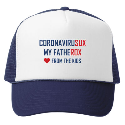 Cap Mesh Back - CORONAVIRUSUX MY FATHEROX LOVE FROM THE KIDS Thumbnail